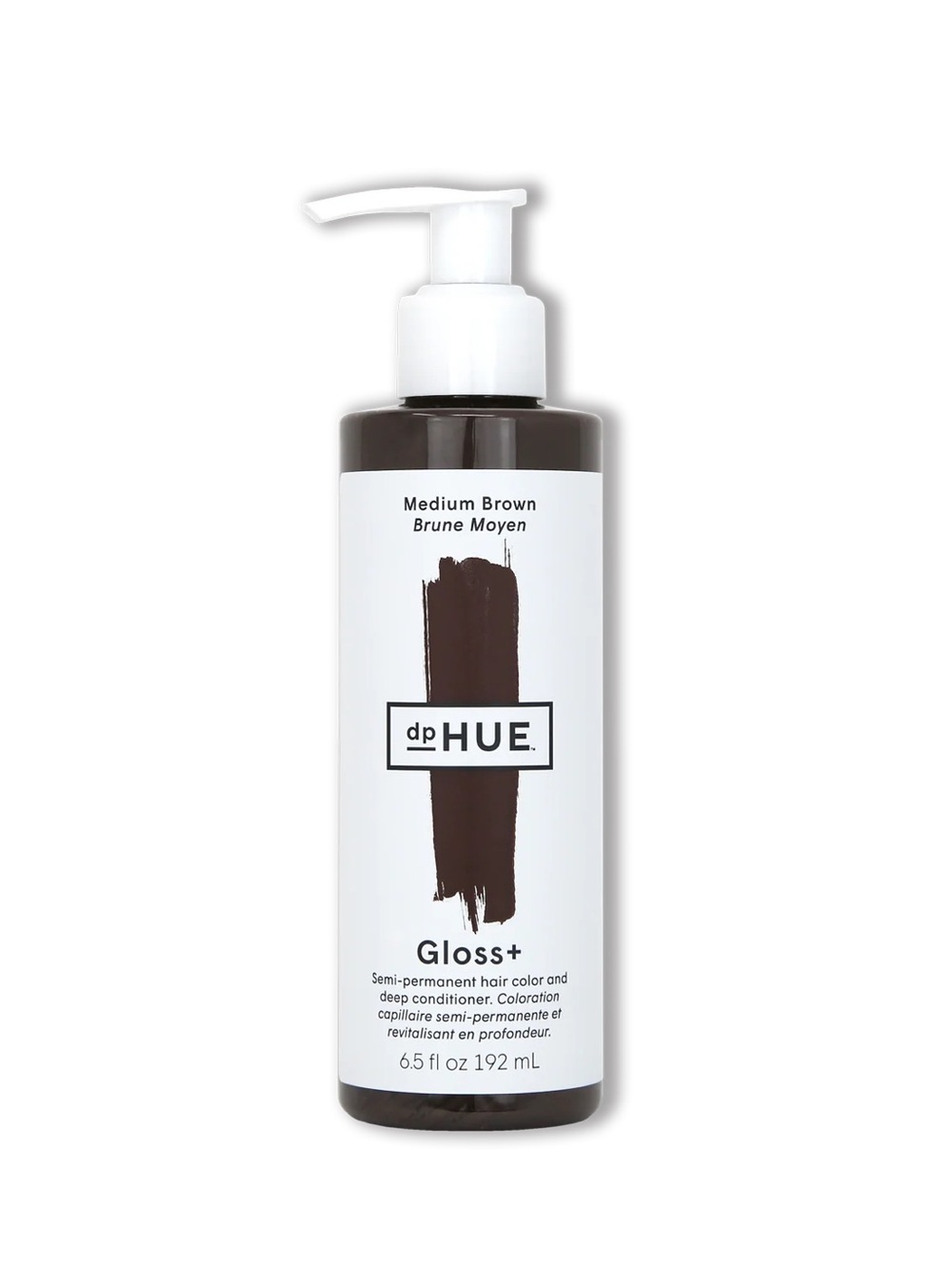 dp HUE Gloss+ Semi-Permanent Hair Color & Conditioner — Medium Brown